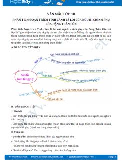 Phân tích đoạn trích Tình cảnh lẻ loi của người chinh phụ của Đặng Trần Côn