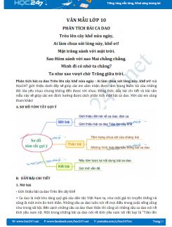 Phân tích bài ca dao Trèo lên cây khế nửa ngày - Ai làm chua xót lòng này, khế ơi