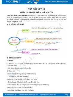 Phân tích đoạn trích Thề Nguyền