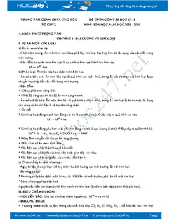 Đề cương ôn tập HK2 môn Hóa 12 năm 2019 - Trung tâm GDNN-GDTX Ứng Hòa