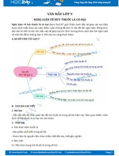 Nghị luận về hút thuốc lá có hại