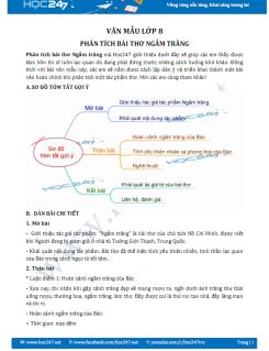 Phân tích bài thơ Ngắm trăng