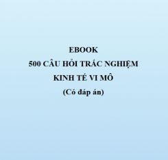 Ebook 500 Câu hỏi trắc nghiệm môn Kinh tế vi mô