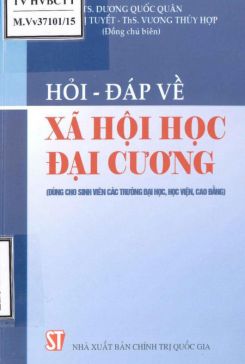 Ebook Hỏi - đáp về Xã hội học đại cương