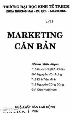 Giáo trình Marketing căn bản - ThS. Quách Thị Bửu Châu