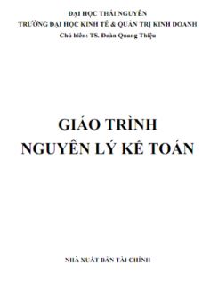 Giáo trình Nguyên lý kế toán - TS. Đoàn Quang Thiệu