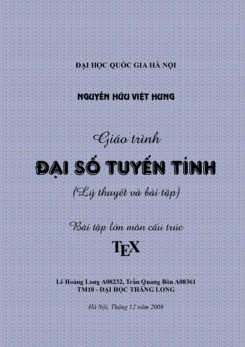 Giáo trình Đại số tuyến tính (Lý thuyết và bài tập)