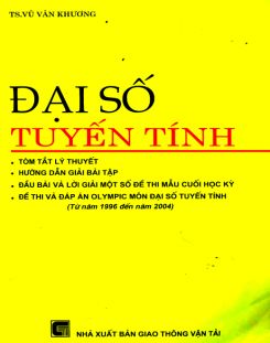 Đại số tuyến tính - TS. Vũ Văn Khương