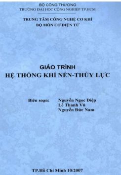 Giáo trình Hệ thống Khí nén - Thủy lực
