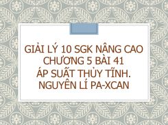 Giải Lý 10 SGK nâng cao Chương 3 Bài 30 Thực hành Tổng hợp hai lực