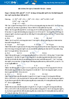 Đề cương ôn tập lý thuyết về sắt - crom