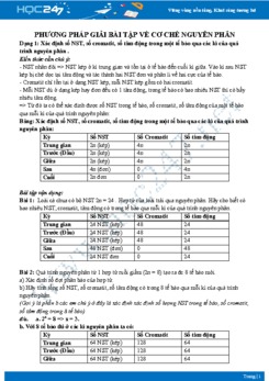 Phương pháp giải bài tập Cơ chế Nguyên Phân Sinh học 10