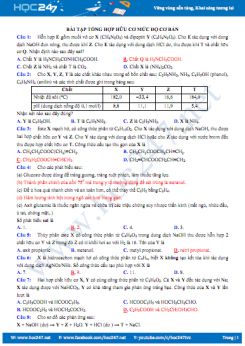 Bài tập tổng hợp hữu cơ mức độ cơ bản (có đáp án)