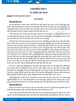 Tả chiếc cặp sách của em - Văn mẫu lớp 4