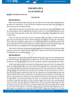 Tả cái thước kẻ của em - Văn mẫu lớp 4