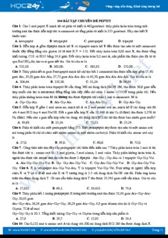 104 Bài tập chuyên đề Peptit