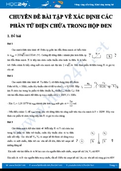 Chuyên đề Bài tập về Xác định các phần tử điện chứa trong hộp đen