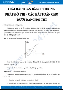Giải bài toán bằng phương pháp đồ thị – Các bài toán cho dưới dạng đồ thị