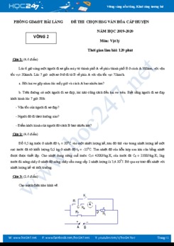 Đề thi chọn HSG lớp 9 vòng 2 năm học 2019-2020 Phòng GD&ĐT Huyện Hải Lăng