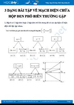 3 dạng bài tập về Mạch điện chứa hộp đen phổ biến thường gặp trong Vật lý