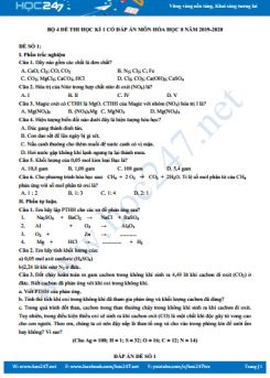 Bộ 4 đề thi HK1 môn Lịch Sử 9 năm học 2019-2020 Trường THCS Tăng Nhơn Phú B