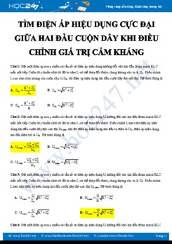 Tìm điện áp hiệu dụng cực đại giữa hai đầu cuộn dây khi điều chỉnh giá trị cảm kháng