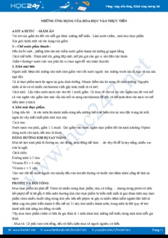 Những ứng dụng của Hóa học vào thực tiễn