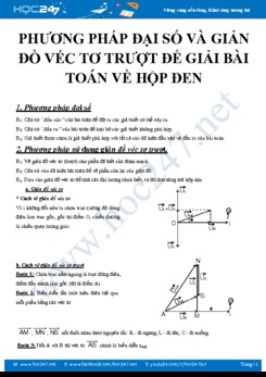 Phương pháp đại số và Phương pháp giản đồ véc tơ trượt để giải bài toán về Hộp đen năm 2020