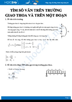 Lý thuyết và bài tập tìm Số vân trên trường giao thoa và trên một đoạn có đáp án