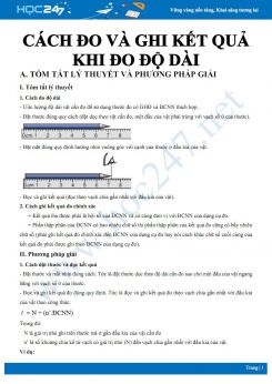Hướng dẫn Cách đo và ghi kết quả khi đo độ dài môn Vật lý 6 năm 2020