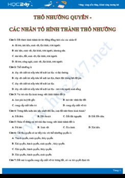 41 Câu hỏi trắc nghiệm ôn tập các vấn đề liên quan đến thổ nhưỡng quyển Địa lí 10 có đáp án