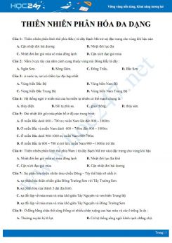 35 Câu hỏi trắc nghiệm các đặc điểm của Hợp chủng quốc Hoa Kì Địa lí 11 mức độ thông hiểu