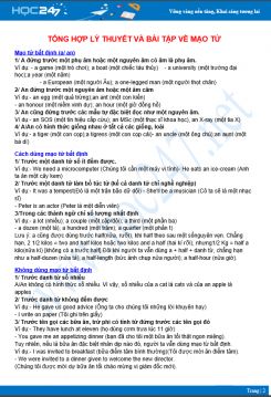 Tổng hợp lý thuyết và bài tập về Mạo từ Tiếng Anh 10 có đáp án