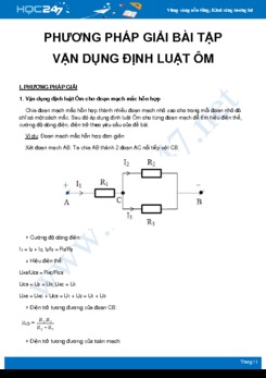 Phương pháp giải bài tập Định luật Ôm môn Vật Lý 9 năm 2020