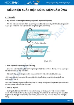 Tổng hợp lý thuyết và bài tập về Điều kiện xuất hiện dòng điện cảm ứng môn Vật Lý 9 năm 2020