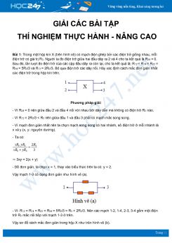 Hướng dẫn giải dạng bài tập Thí nghiệm thực hành - Nâng cao môn Vật Lý 9 năm 2020