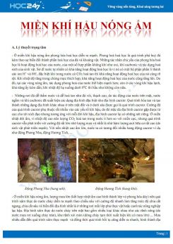 Tổng ôn Các đặc điểm của Miền khí hậu nóng ẩm tác động đến địa hình Địa lí 10