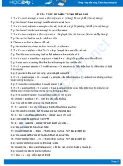 47 cấu trúc so sánh trong Tiếng Anh