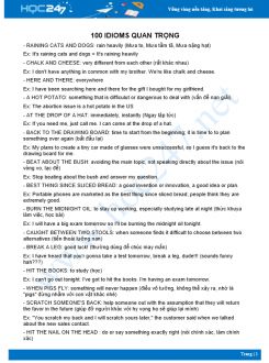 100 idioms quan trọng