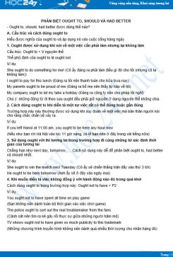 Phân biệt ought to, had better và should