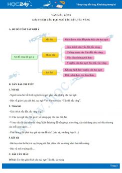 Giải thích câu tục ngữ Tấc đất, tấc vàng