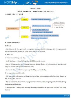 Chứng minh rằng cần phải chọn sách mà đọc