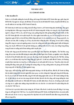 Tả cảnh Hồ Gươm - Văn mẫu lớp 5