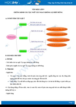 Chứng minh câu tục ngữ Cây ngay không sợ chết đứng