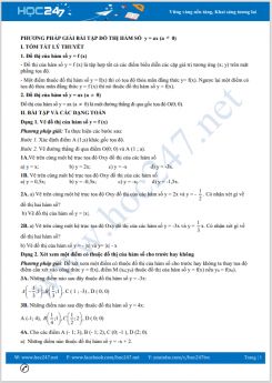 Phương pháp giải bài tập chủ đề Đồ thị hàm số y = ax (a khác 0) Toán 7
