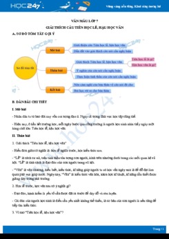 Giải thích câu Tiên học lễ, hậu học văn