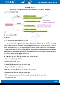 Phân tích ý nghĩa bát cháo hành trong tác phẩm Chí Phèo