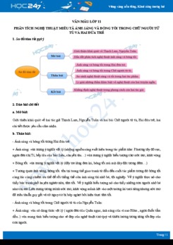 Phân tích nghệ thuật miêu tả ánh sáng và bóng tối trong Chữ người tử tù và Hai đứa trẻ