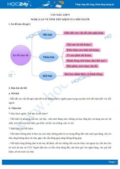 Nghị luận về tính tiết kiệm của mỗi người