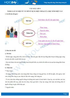 Nghị luận về vấn đề sử dụng điện thoại của học sinh hiện nay